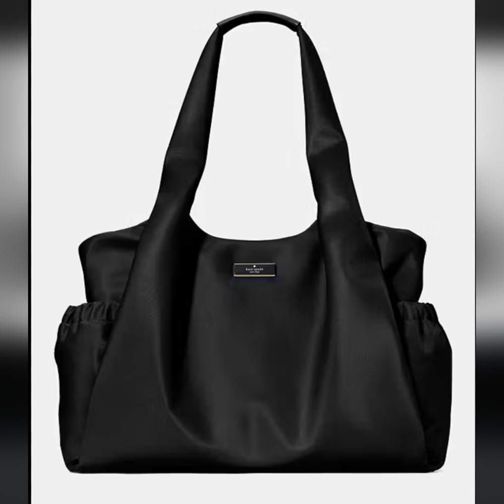 Kate Spade Carter Nylon Large Baby Bag, Black